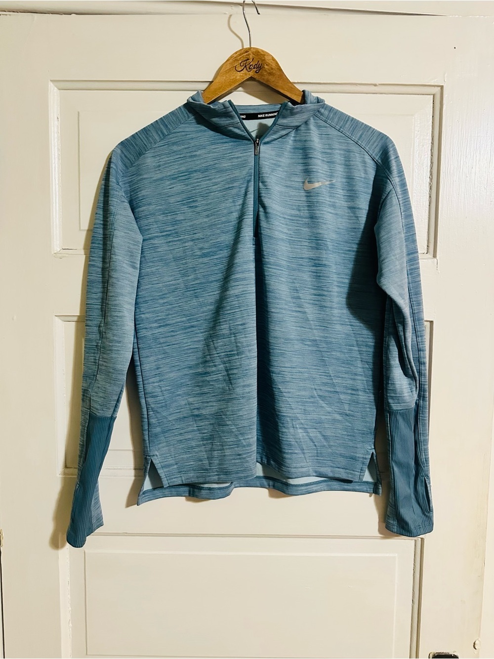 Nike Dri-FIT Quarter Zip Pullover Jacket Women’s Small Teal Heather - Picture 2 of 6